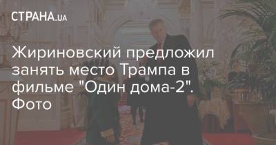 Жириновский предложил занять место Трампа в фильме "Один дома-2". Фото