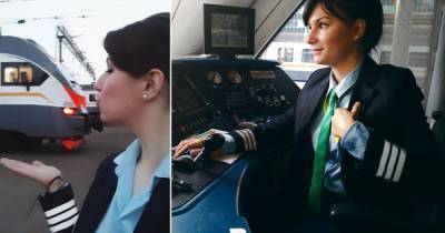 Женщина-машинист электропоезда успешно выполнила первый рейс