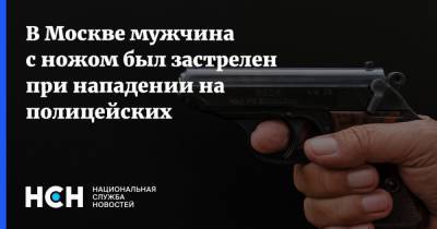 В Москве мужчина с ножом был застрелен при нападении на полицейских
