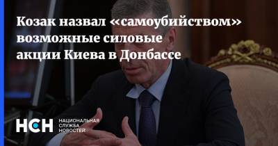 Козак назвал «самоубийством» возможные силовые акции Киева в Донбассе