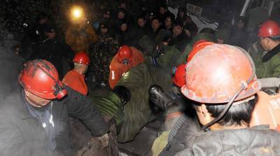 В Китае после взрыва на шахте 22 человека оказались заблокированы