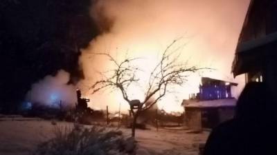 В пожаре в частном доме в Выборге погиб мужчина