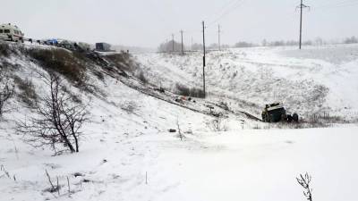 В Ростовской области опрокинулся автобус, есть пострадавшие