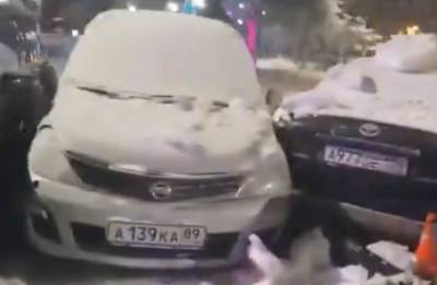 Житель Муравленко разбил за один раз пять машин на парковке
