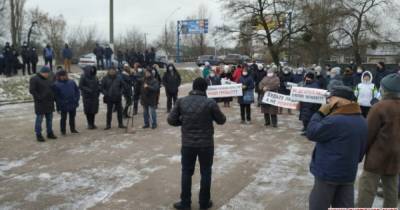 Участники тарифного протеста в Житомире заблокировали выезд из города (ФОТО)