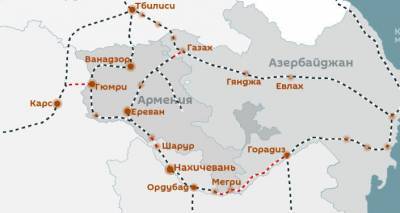 Какие железнодорожные пути заработают на Южном Кавказе после разблокирования. Инфографика