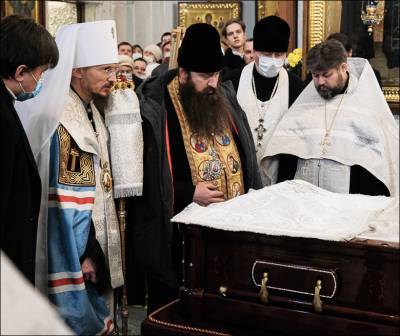 В главном православном храме Минска прощаются с митрополитом Филаретом