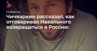 Чичваркин рассказал, как отговаривал Навального возвращаться в Россию