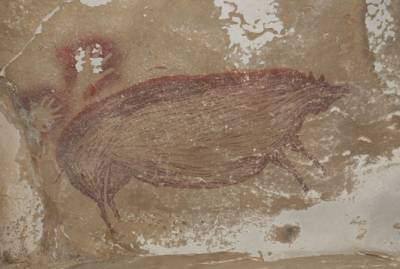 В Индонезии обнаружили древнейший наскальный рисунок