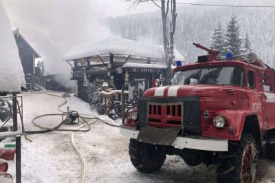 В Закарпатской области загорелся ресторан
