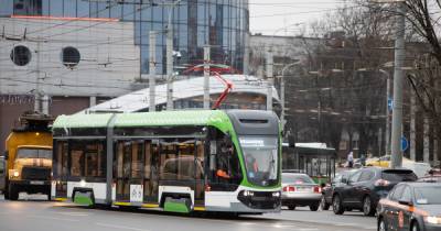Трамвай "Корсар" впервые вышел на тест-драйв в Калининграде