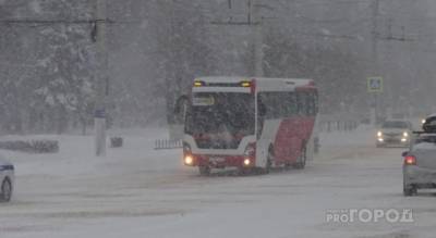 В Чувашии остановили движение рейсовых автобусов из-за метели