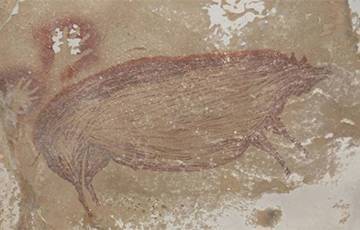 Археологи нашли древнейший в мире наскальный рисунок