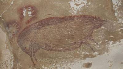 Археологи нашли древнейший в мире наскальный рисунок животного