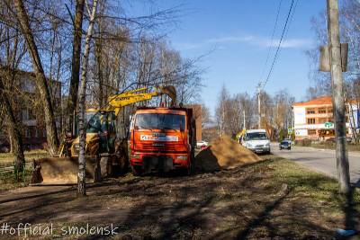 В администрация Смоленска прокомментировали ситуацию с ремонтом улицы Попова