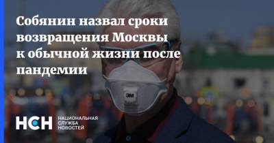 Собянин назвал сроки возвращения Москвы к обычной жизни после пандемии