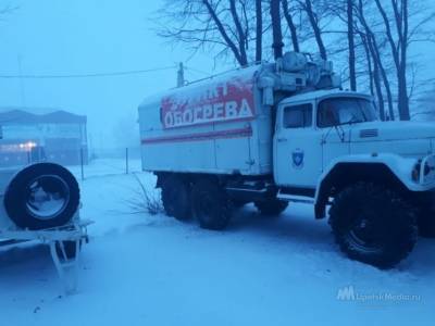 В Липецкой области развернули пункт временного обогрева для водителей