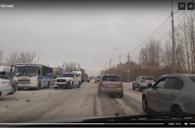 В Омске произошла массовая авария