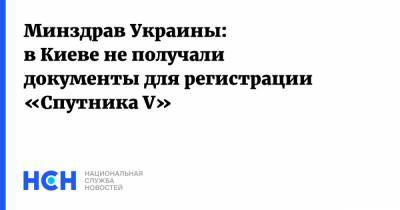 Минздрав Украины: в Киеве не получали документы для регистрации «Спутника V»