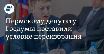 Пермскому депутату Госдумы поставили условие переизбрания