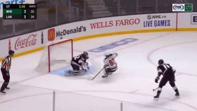 «Земеля попёр»: появилось видео первого гола кузбассовца Кирилла Капризова в НХЛ