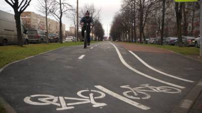 В 2021 году в Петербурге планируют создать 11,5 км велодорожек