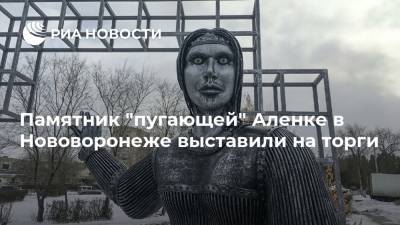 Памятник "пугающей" Аленке в Нововоронеже выставили на торги