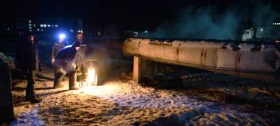 В Карелии, где на сетях произошла авария из-за морозов, начали срочно строить новый водопровод