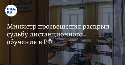 Министр просвещения раскрыл судьбу дистанционного обучения в РФ