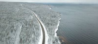 Из-за застрявшего во льду парома водителей Карелии просят не использовать дорогу на Вознесенье
