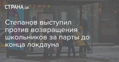 Степанов выступил против возвращения школьников за парты до конца локдауна