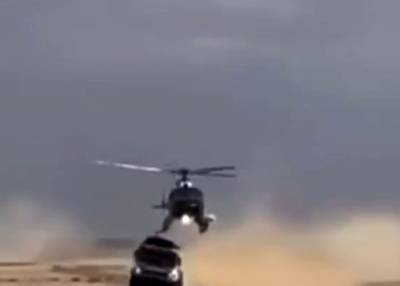 КамАЗ и вертолет столкнулись на ралли "Дакар"
