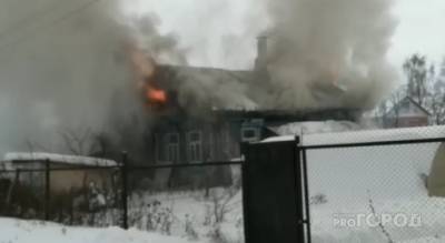 Появились видео и причина пожара в Альгешево