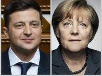 Зеленский обсудил с Меркель координацию действий по урегулированию ситуации на Донбассе