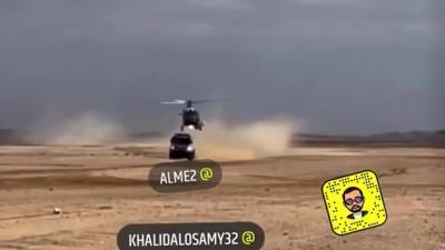 Появилось видео столкновения "КАМАЗа" Шибалова с вертолетом