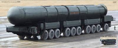 В оценке могущества межконтинентальных ракет с ядерной БЧ НАТО и России, Москва лидирует