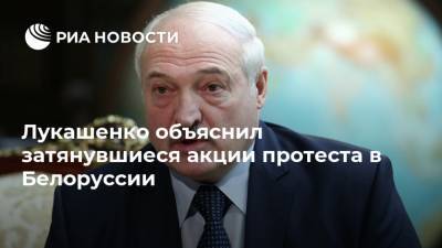 Лукашенко объяснил затянувшиеся акции протеста в Белоруссии