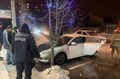 Полтавский депутат обвинил мэра в поджоге авто: фото и видео