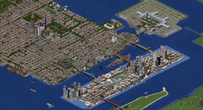 Игроки в Minecraft больше года создают мегаполис Либерти-Сити из GTA
