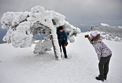 Крым накрыл мощный снегопад