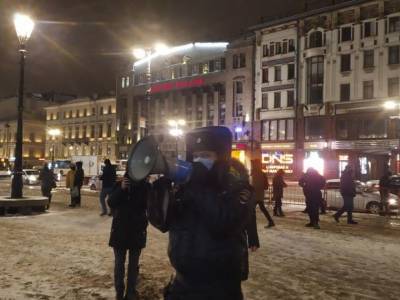 Собравшимся в центре Петербурга активистам грозят привлечением к ответственности