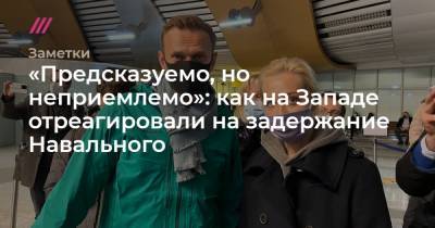 «Предсказуемо, но неприемлемо»: как на Западе отреагировали на задержание Навального