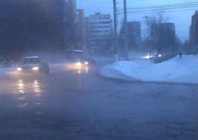 В Рязани затопило улицу Новаторов