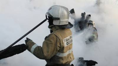 Спасатели локализовали возгорание на фанерной фабрике в Уфе