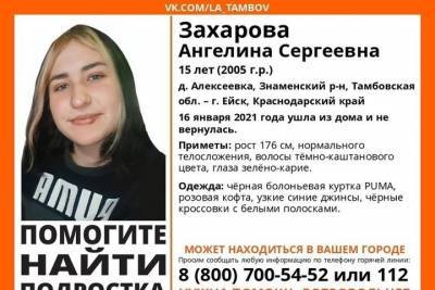 В Тамбовской области ищут пропавшего подростка