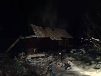 В Дятловском районе на пожаре спасли 69-летнего мужчину