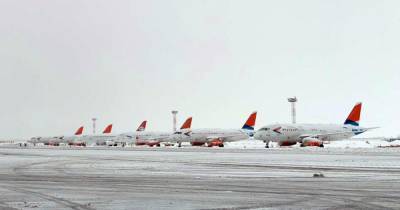Аэропорт Краснодара работает штатно после "снежного коллапса"