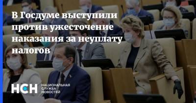 В Госдуме выступили против ужесточение наказания за неуплату налогов