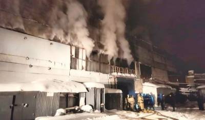 В Уфе произошёл крупный пожар на фанерно-плитном комбинате