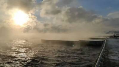 "Закипающее" море в Одессе попало на видео